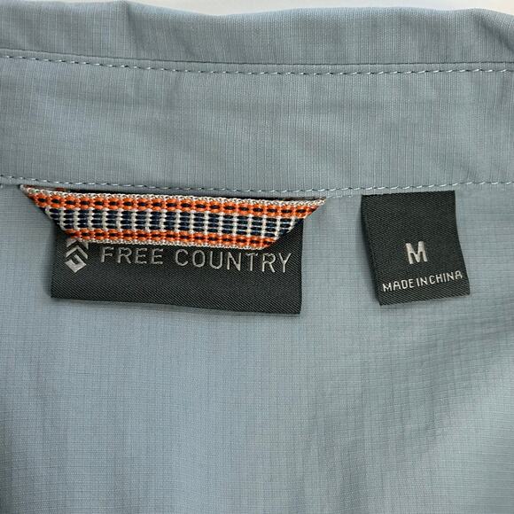 NWT Free Country Rip-Stop Expedition Short Sleeve Button Up Shirt Mens Medium M - Picture 5 of 8